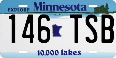 MN license plate 146TSB