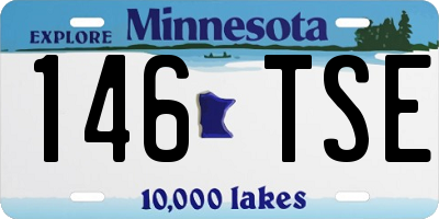 MN license plate 146TSE