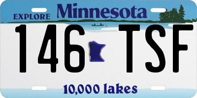 MN license plate 146TSF