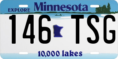 MN license plate 146TSG