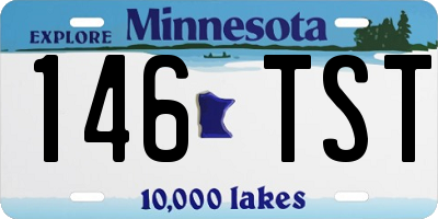 MN license plate 146TST