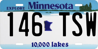MN license plate 146TSW