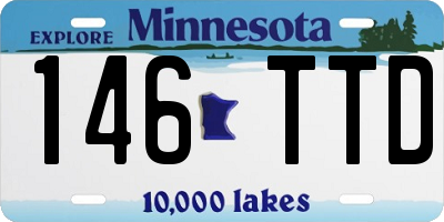 MN license plate 146TTD