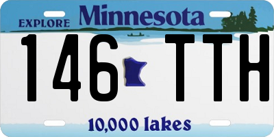 MN license plate 146TTH