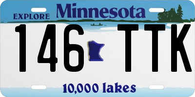 MN license plate 146TTK