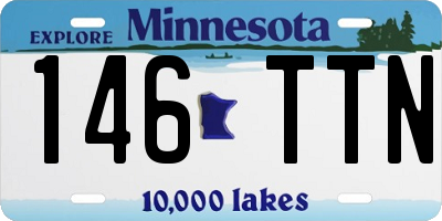 MN license plate 146TTN