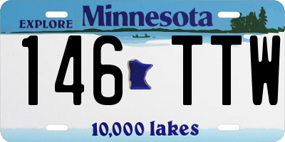 MN license plate 146TTW