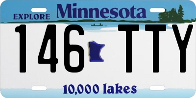 MN license plate 146TTY