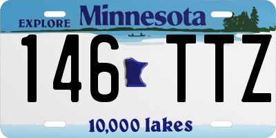 MN license plate 146TTZ