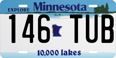 MN license plate 146TUB