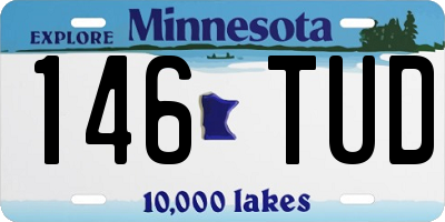 MN license plate 146TUD