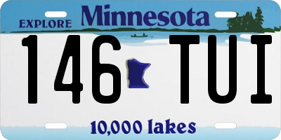 MN license plate 146TUI