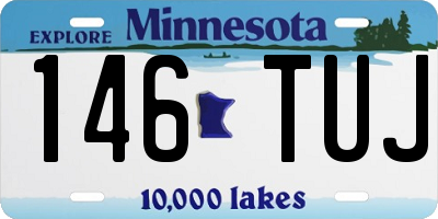 MN license plate 146TUJ