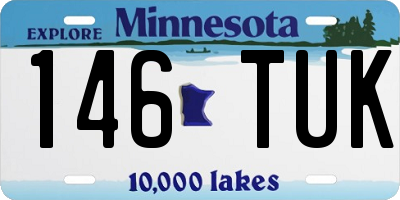 MN license plate 146TUK