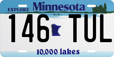 MN license plate 146TUL