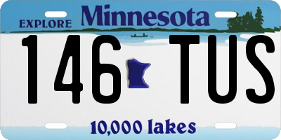 MN license plate 146TUS