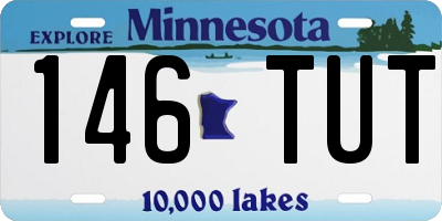 MN license plate 146TUT