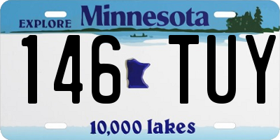 MN license plate 146TUY