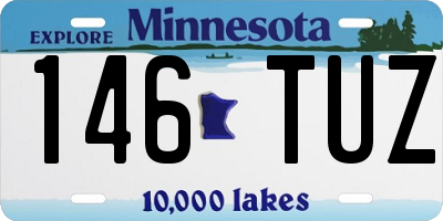 MN license plate 146TUZ
