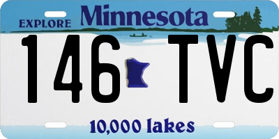 MN license plate 146TVC