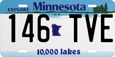 MN license plate 146TVE