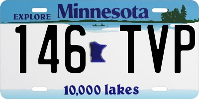 MN license plate 146TVP