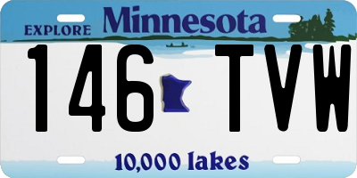 MN license plate 146TVW