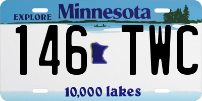 MN license plate 146TWC