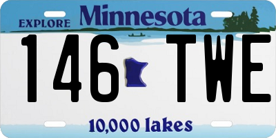 MN license plate 146TWE