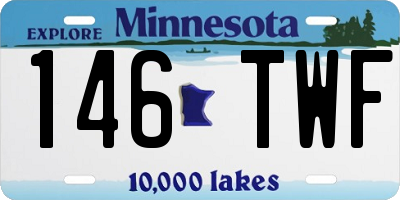 MN license plate 146TWF