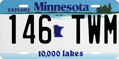 MN license plate 146TWM