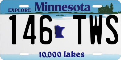MN license plate 146TWS