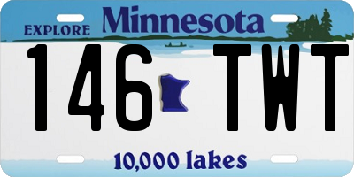 MN license plate 146TWT