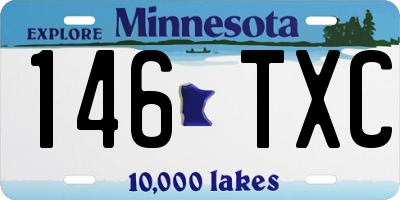 MN license plate 146TXC