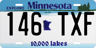 MN license plate 146TXF