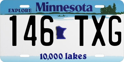 MN license plate 146TXG