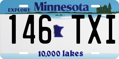 MN license plate 146TXI