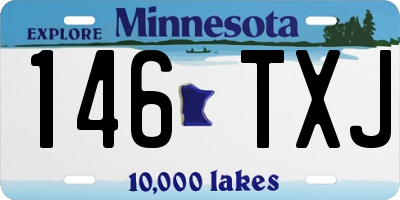 MN license plate 146TXJ