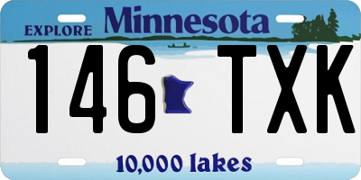 MN license plate 146TXK