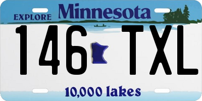 MN license plate 146TXL