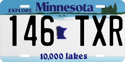 MN license plate 146TXR