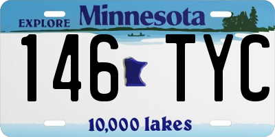 MN license plate 146TYC