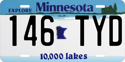 MN license plate 146TYD