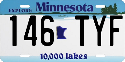 MN license plate 146TYF
