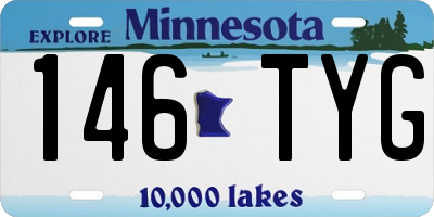 MN license plate 146TYG