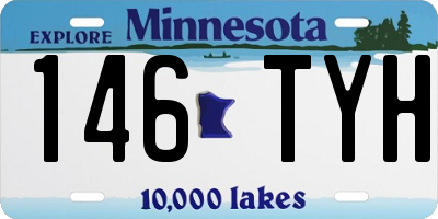 MN license plate 146TYH