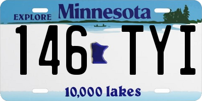 MN license plate 146TYI