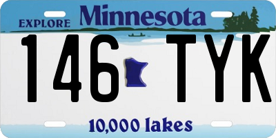 MN license plate 146TYK