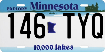 MN license plate 146TYQ