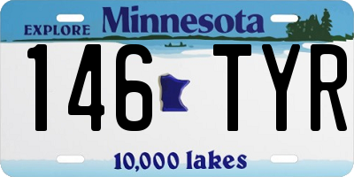 MN license plate 146TYR